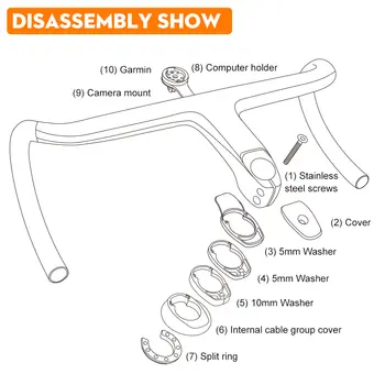 8 best sales Guidão de carbono para bicicleta de estrada - №6