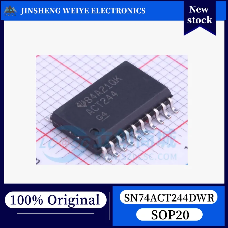 (50/200 pieces) SN74ACT244 SN74ACT244DWR ACT244 SOP20 8-Channel Tri-State Buffer / Line Driver 100% New Original Chipset
