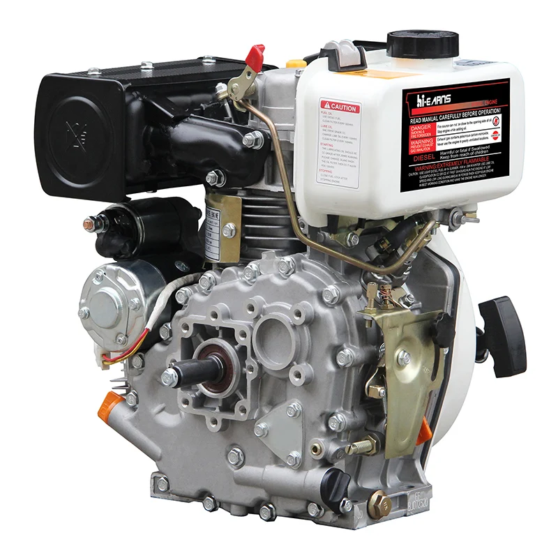3.6kW HR173FBE Diesel Engine Keyway Shaft With Electric Start Recoil Start Generators For Home