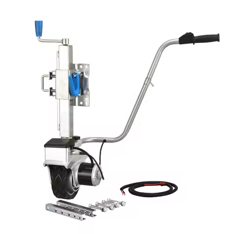 350W 12V Electric Motorised Jockey Wheel Vehicle Load Caravan Boat Wheel Dolly Utility Trailer Car SUV Power Mover