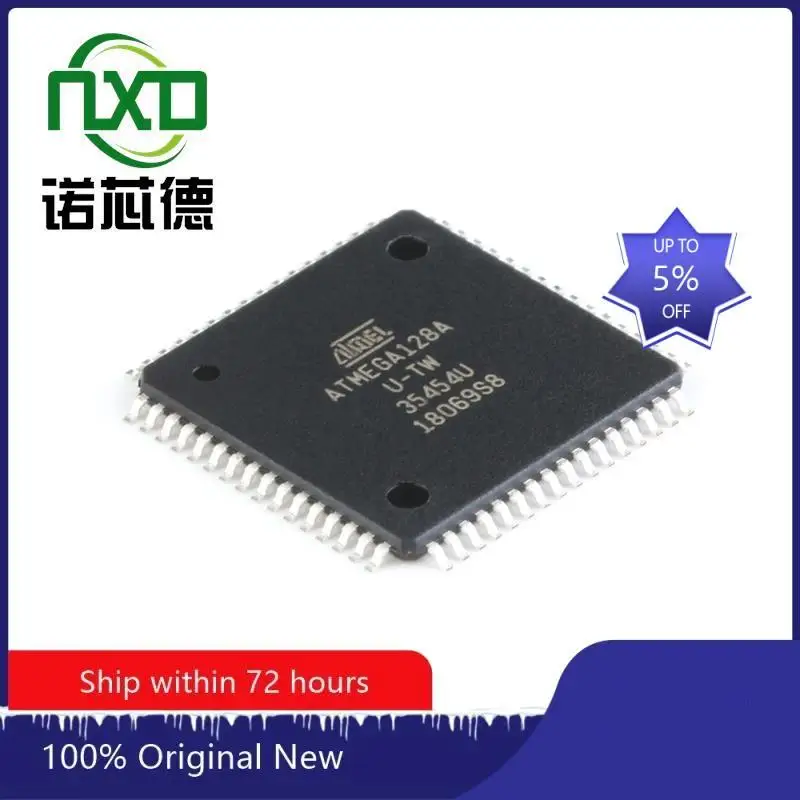 

5PCS/LOT ATMEGA128A-AU QFP64 new and original integrated circuit IC chip component electronics professional BOM matching