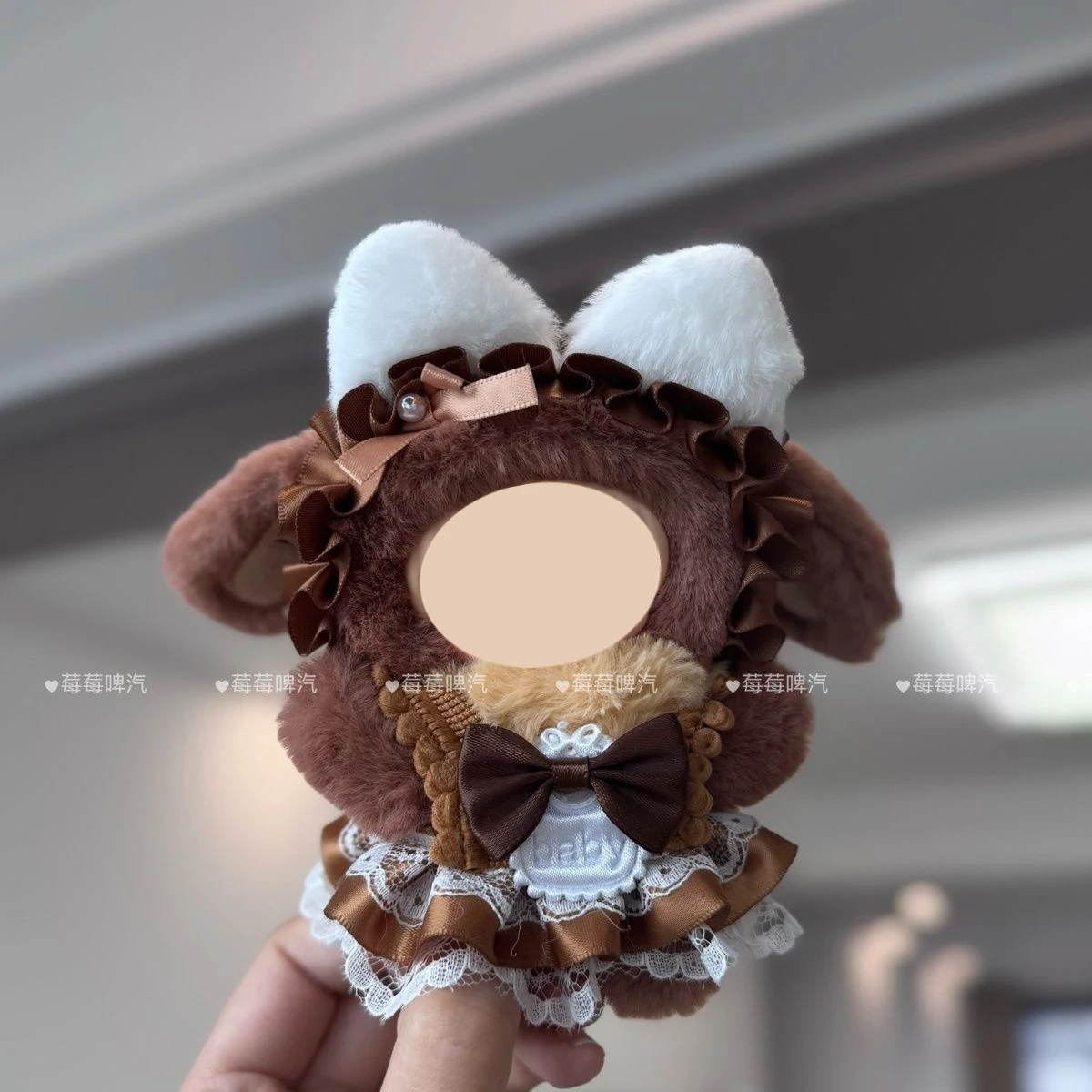 Puppe Kleidung Für Kaninchen Cartoon Vinyl Puppe 10cm Baumwolle Puppe Plüsch Puppe Cosplay Kostüm Requisiten Rucksack Anhänger Mädchen Weihnachten geschenke