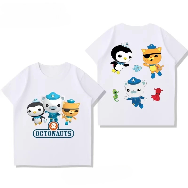 

Новая летняя детская футболка с принтом Octonauts от Potdemiel, удобная и дышащая, подходит как для мальчиков, так и для девочек.