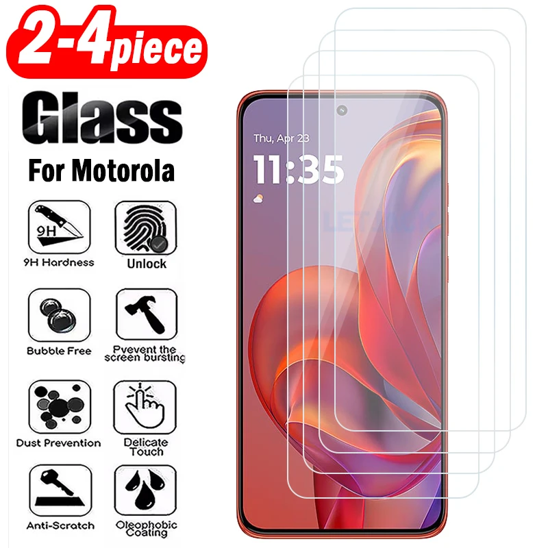 

2-4Piece Tempered Glass for Motorola Edge 60 50 Neo Screen Protector for Moto S50 E15 E14 E13 E40 E30 E20 E32 E32S E22 E22i E32s