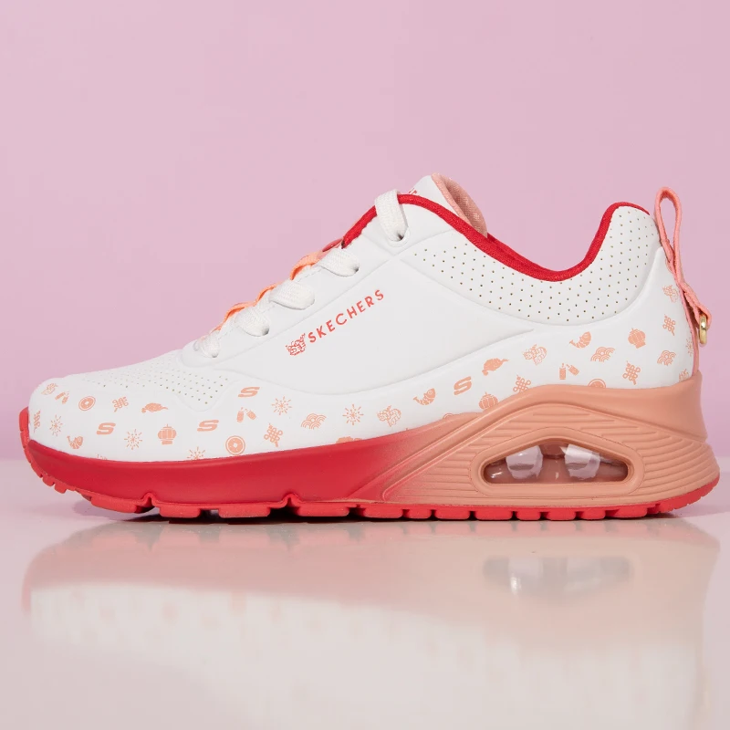 

Женская обувь Skechers, модная повседневная обувь, удобная, дышащая, легкая, износостойкая, амортизирующая, уличная спортивная обувь на толстой подошве 177920-Wrd