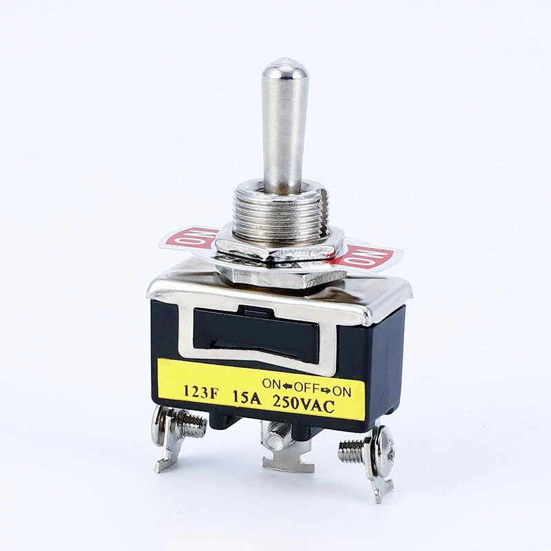 Bakelite E-TEN223/123 High Quality Contact Toggle Switch15A250V AC(ON)-OFF-(ON) 6 Pin Three-way Reset Rocker Toggle Slide Switch - Image 4