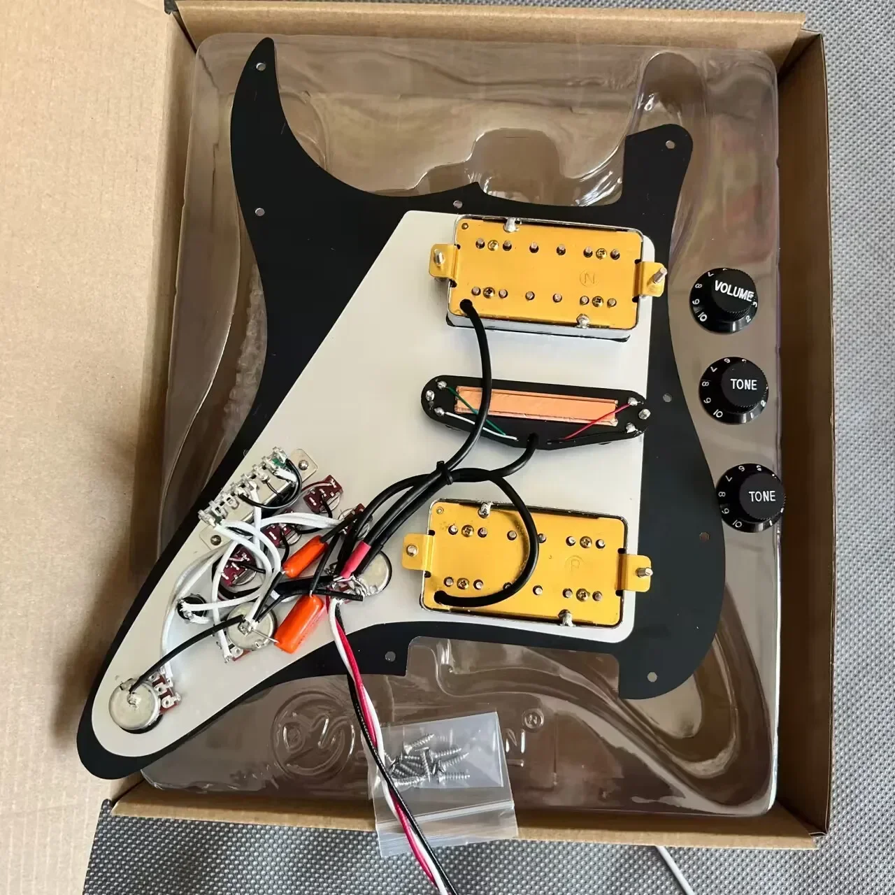 HSH Prewired Loaded ST Pickguard Loaded Alnico V Humbucker Pickups ,Coil Split For ST Guitar Parts