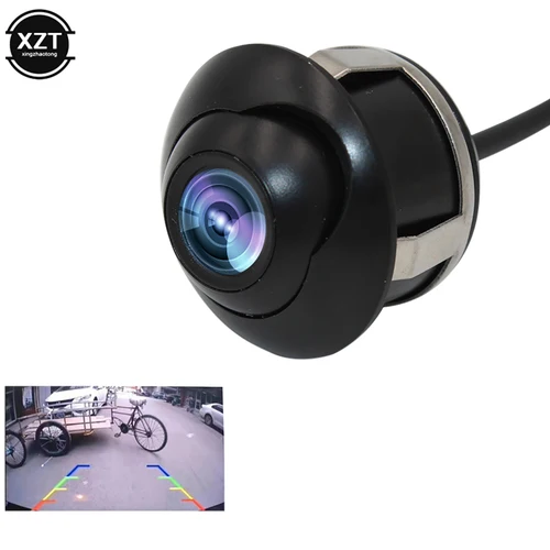 Imagen 2 del producto Cámara de visión trasera de coche CCD HD de 360 grados, visión nocturna infrarroja, Mini asistencia de estacionamiento automática impermeable