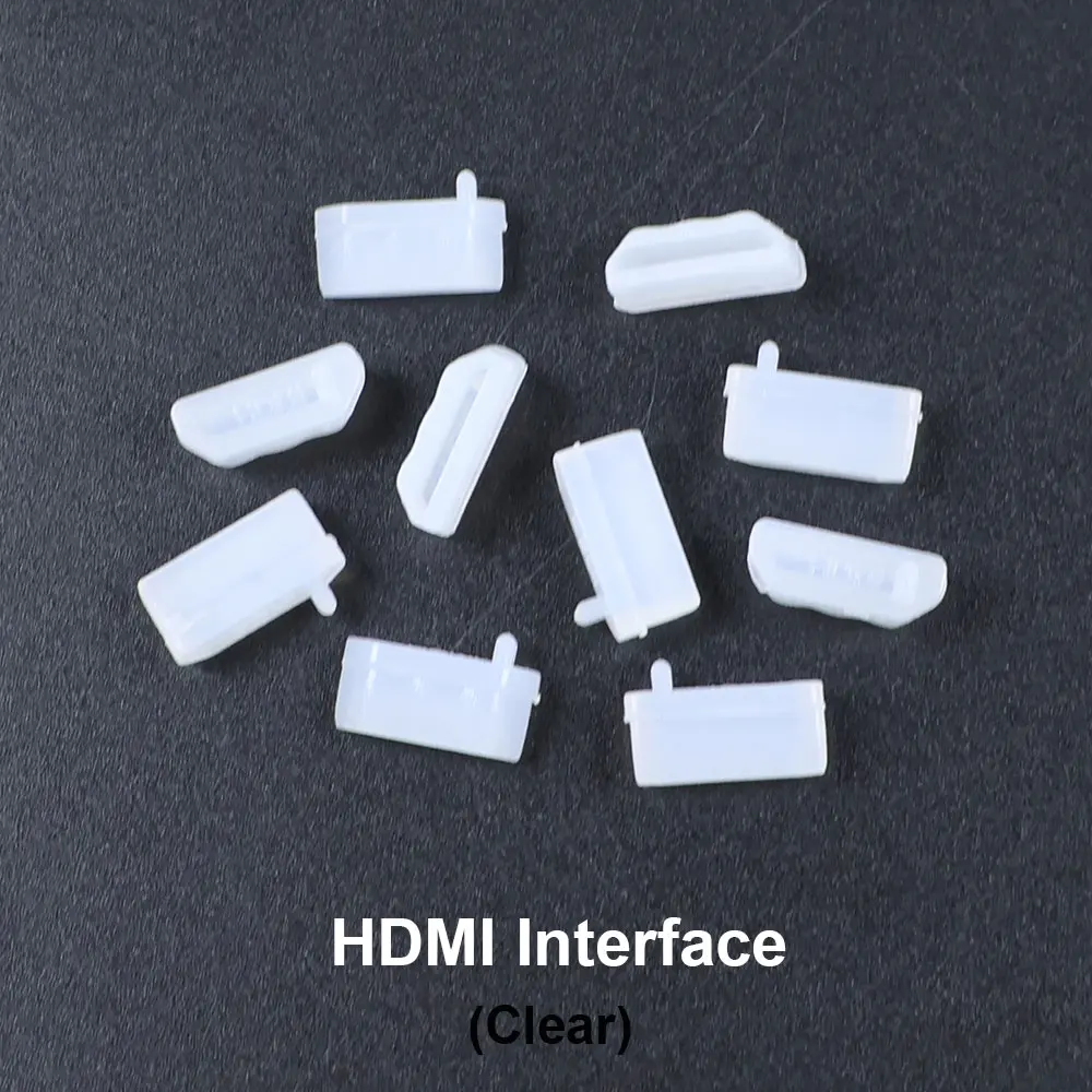 JCD 50pcs Silicone Dust Plugs Type-C Micro USB Phone Anti-dust Protector Cover USB Charging Port HDMI-Interface RJ45 For Laptop image 3