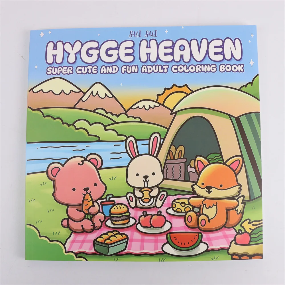 HYGGE HEAVEN Coloring Book For Adults And Teens Featuring Adorable Creepy Creatures In Cozy Moments For Relaxation