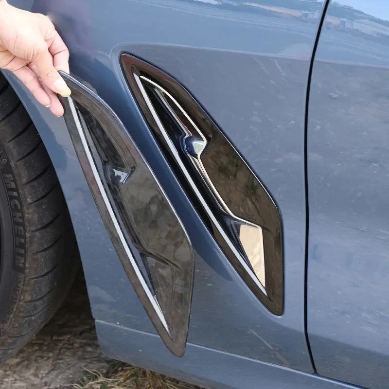 

Для BMW 8-й серии G14 G15 G16 2019-23 из настоящего углеродного волокна, боковая крышка в виде акулы, боковая крышка воздуховыпускного отверстия, накладка, автомобильные аксессуары