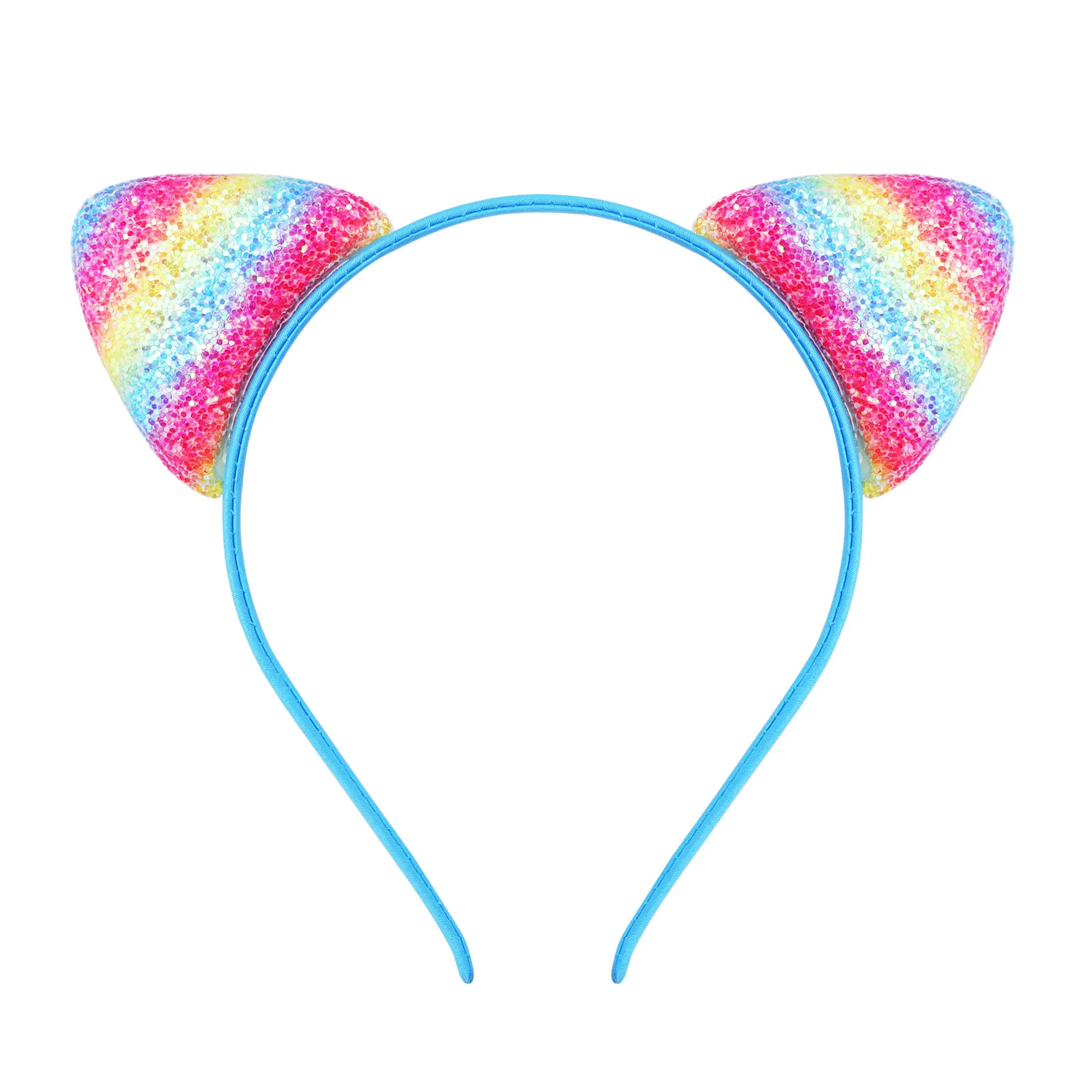 New Children\'s Sequined Explosive Cartoon Sweet Headband Custom Starfish Shell Scale Sequin Cat Ear Jewelry Accessories Headwear