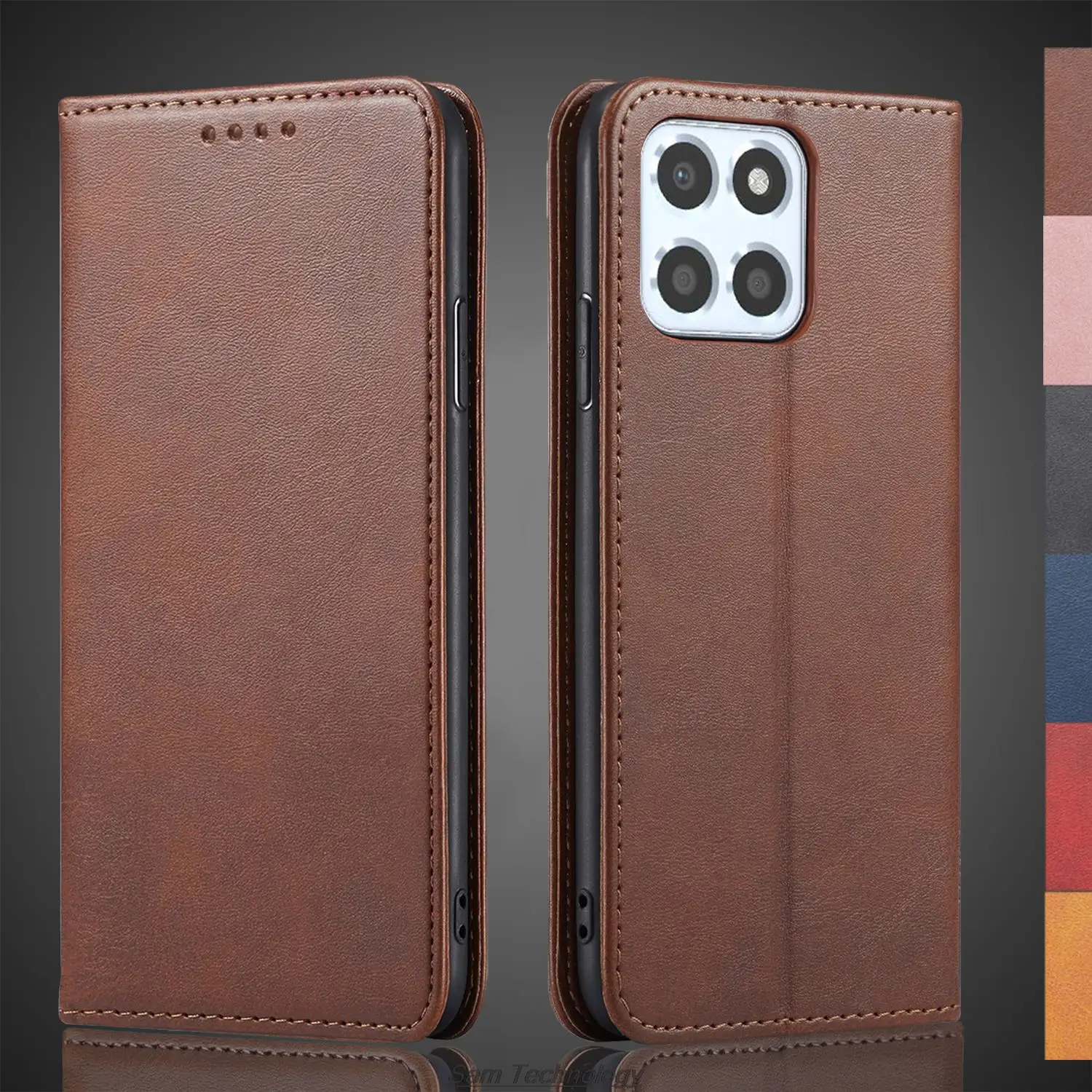 

Кожаный чехол с магнитным притяжением для Huawei Honor X6 6,5 дюйма, кобура с откидной крышкой, чехол-кошелек Honor X6, сумки для телефонов Fundas Coque