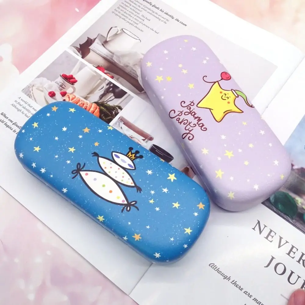 

Durable Cartoon Print Glasses Case Anti Pressure Portable Sunglasses Box Hard Shell Spectacle Case Eyeglasses Accessories