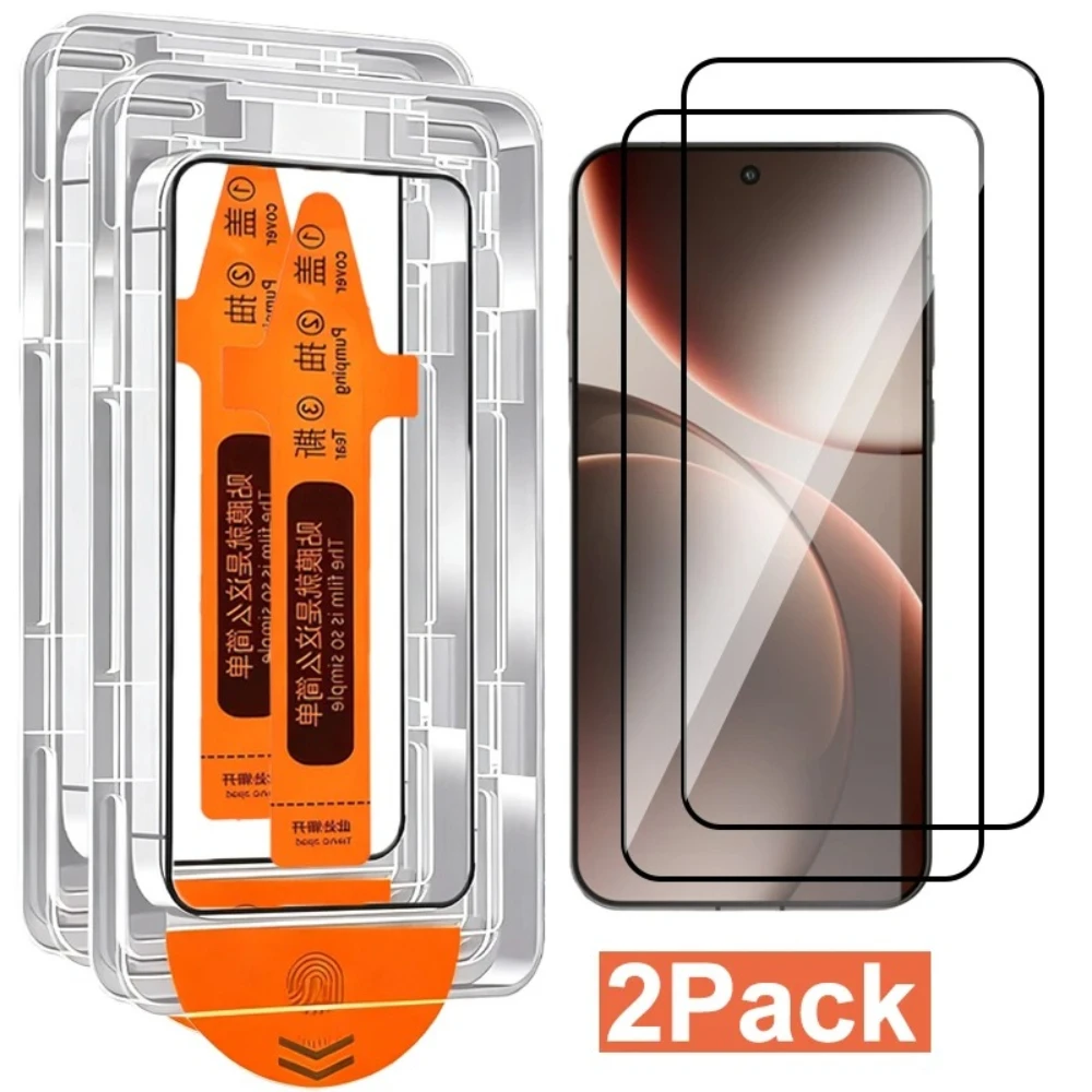 2 Stück gehärtetes Glas für Honor Magic 8 Lite/Magic8 Pro Air/Win RT, gehärtetes Glas, HD-Schutzfolie, einfach zu installieren