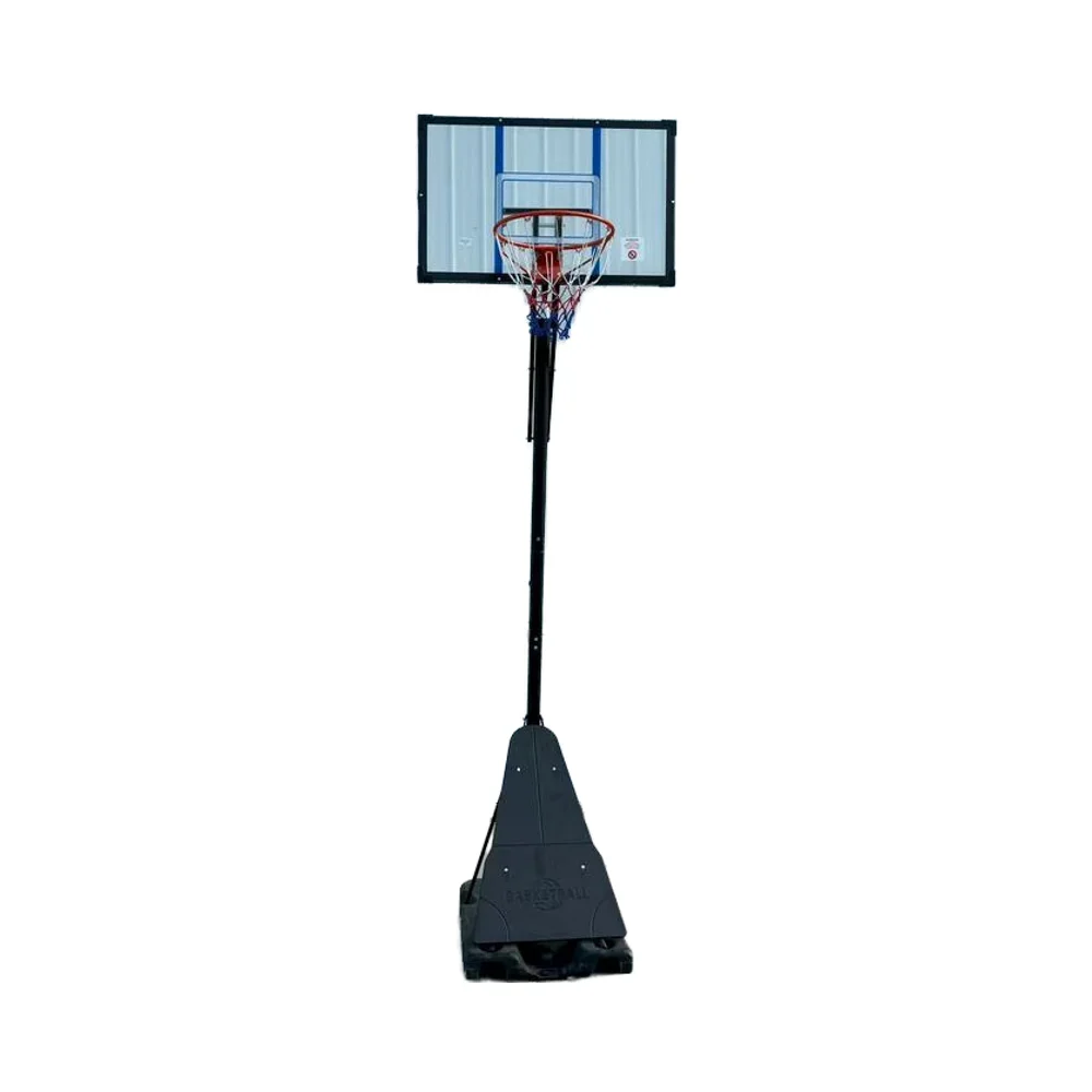 

Adjustable Height Adult Portable PVC Backboard Basketball Stand with Iron Frame & Net Clear Vision for Chinese Viewer