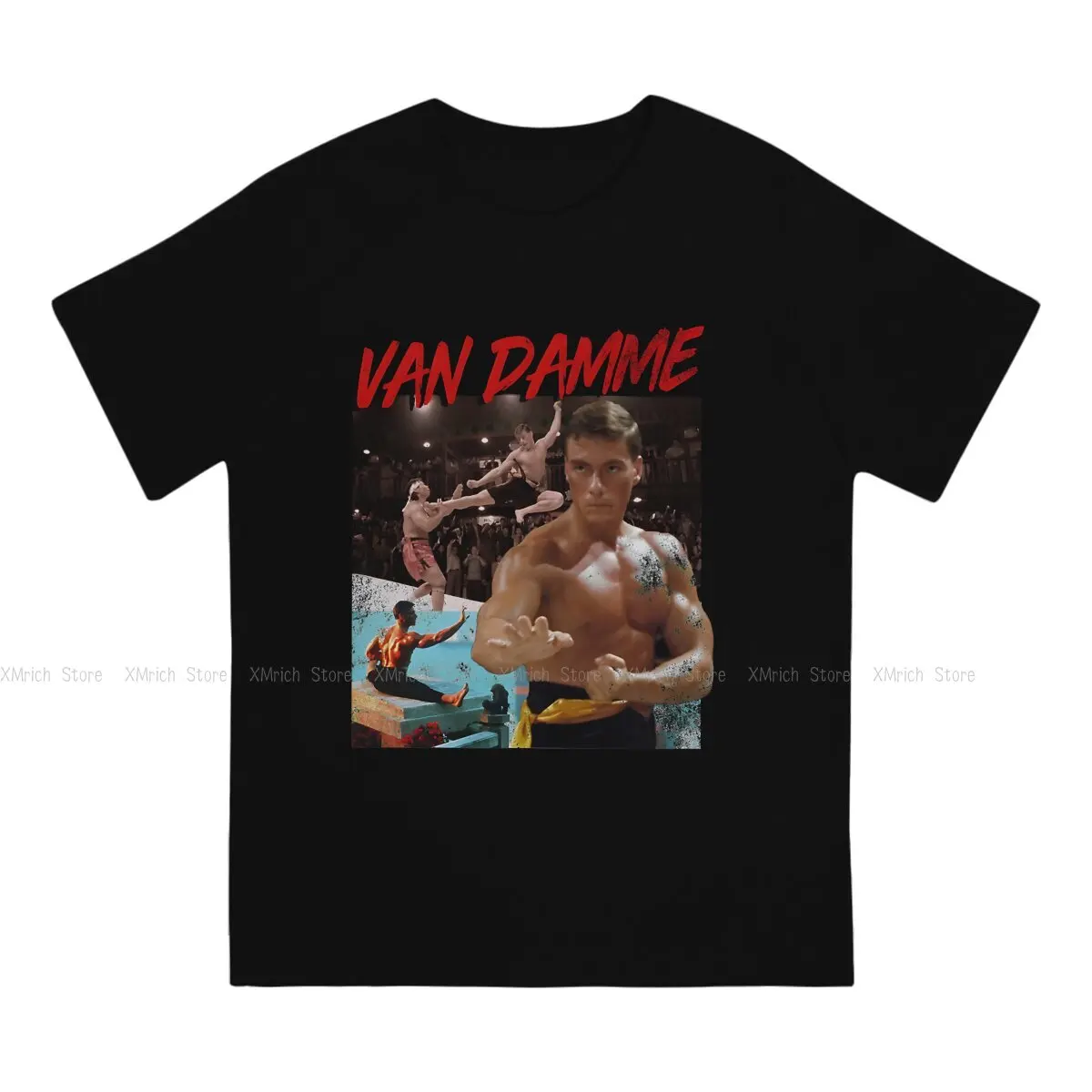 Van Damme Men's T Shirts Taekwondo Karate Casual Tees Short Sleeve Crew Neck T-Shirts 100% Cotton New Arrival Clothes