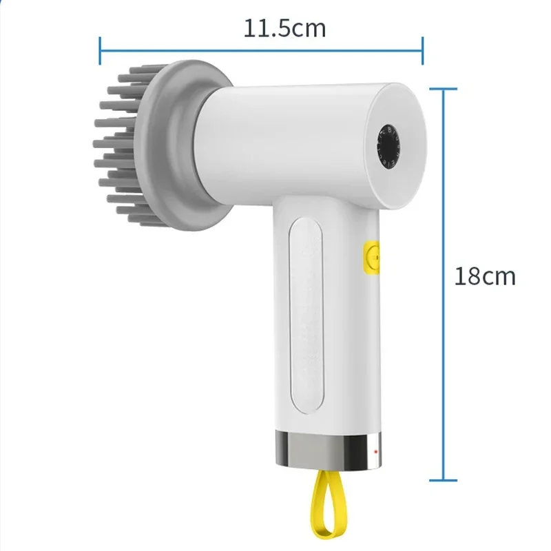 4 in 1 Electric Cleaning Brush Kitchen Cleaning Brush USB Rechargeable Handheld Electric Rotary Scrubber Household Cleaning Tool