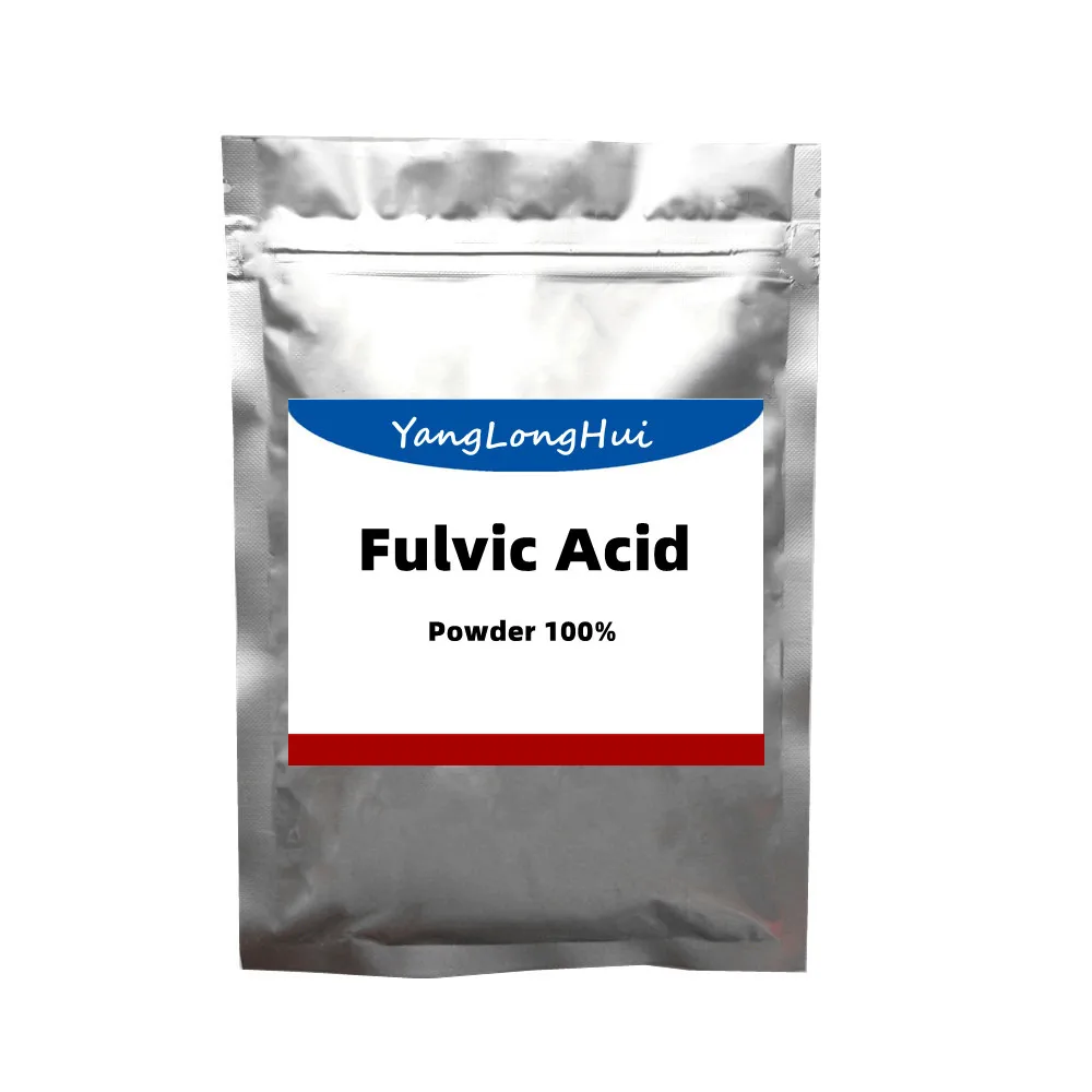 Polvo de ácido Fulvic 100% Soluble en agua, fertilizante Foliar orgánico, ácido Fulvic a bajo precio