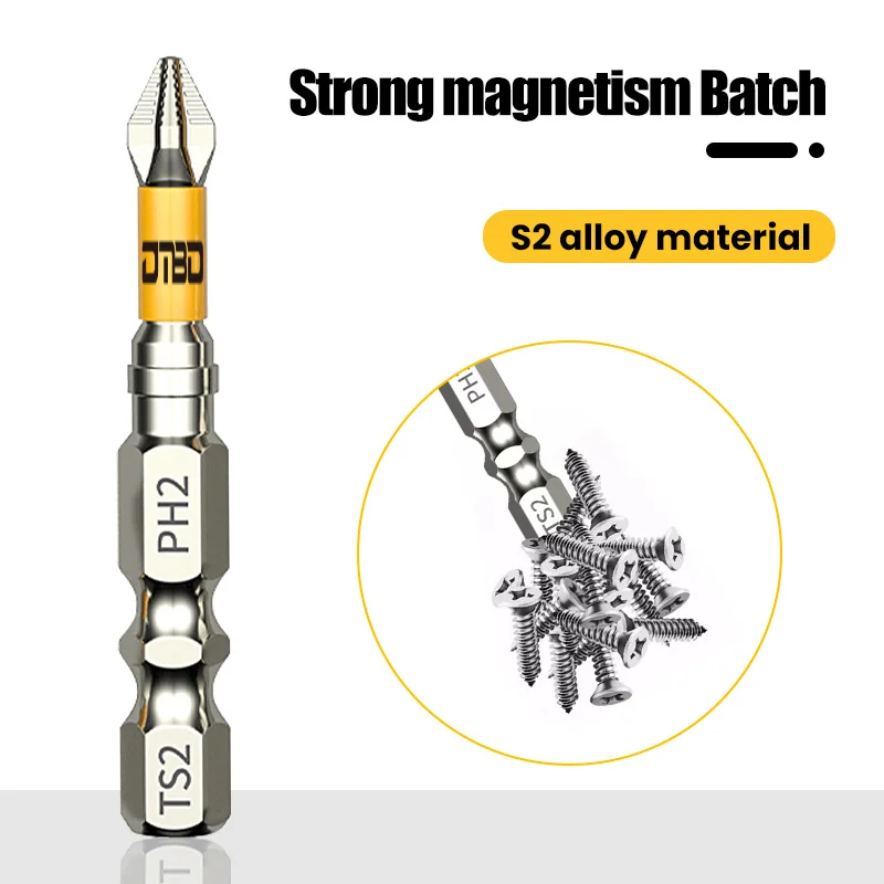 PH2 Magnetic Batch Head Cross Screwdriver Hardness Non-slip Drill Bit Screw Driver Hand Tools 25/50/65/70/90/150mm image 6