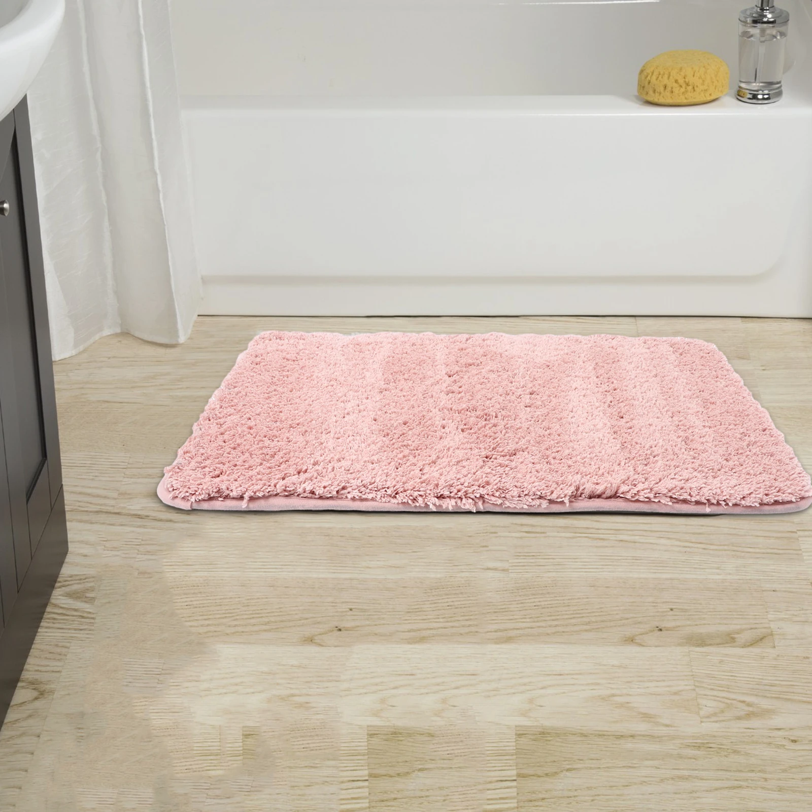 

Non-slip Floor Mat Bathroom Water Proof Washable Rug Polyester (Polyester) Home Nonslip Rugs
