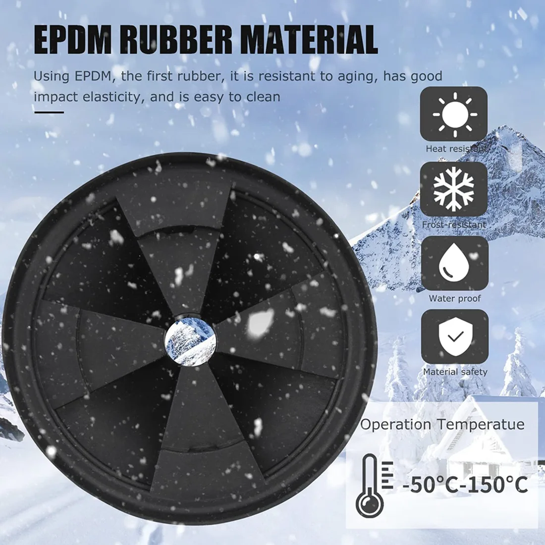 A06RP Garbage Disposal Splash Guards, 3 3/8 Inch for Insinkerator Evolution Series 2-Pack QCB-AM Sink Baffle