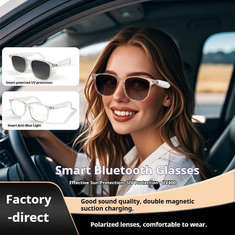 

GS03 AI Smart Bluetooth Glasses, Lightweight & Stylish, Touch Control & Stereo Sound, Outdoor Sports/Daily Use