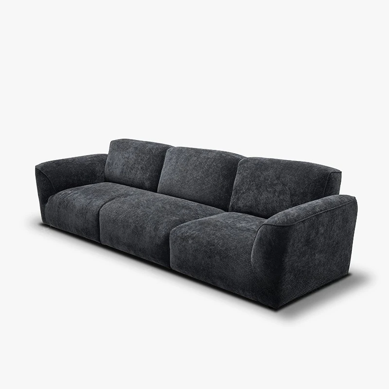 Sofa petal designer furniture minimalist light luxury minimalist function straight row corner down chenille down