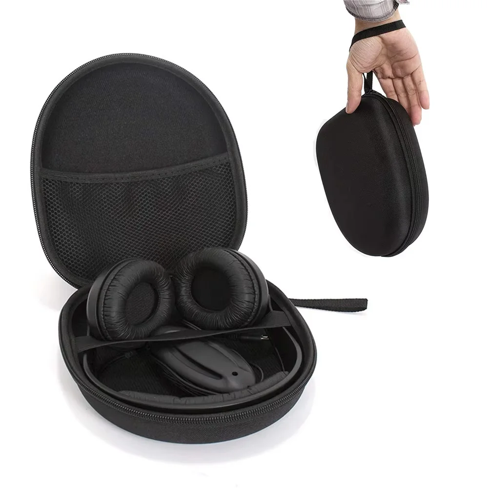 Bluetooth Headset Earphone Hard Case for Sony Portable Headphones Storage Bag Case Travel Shockproof Earbuds Carrying Pouch Bag