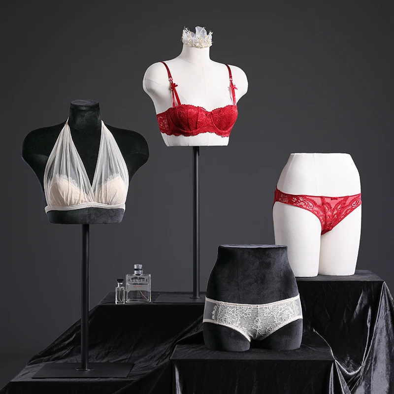 Lingerie Display Mannequin Torso Padded Bra and Panty Form for Clothing Store Female Dressmaker Dummy Lingerie Store Display