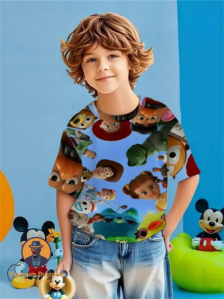 

Trendy Toy Story 3D T Shirt Kids Teens Boys Girls Cotton Cartoon Print New Summer Best Selling Fashion