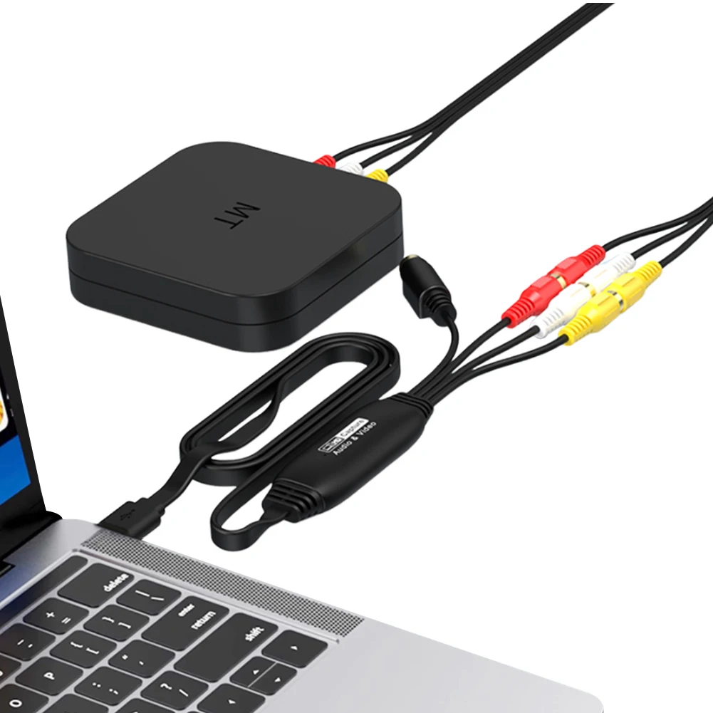بطاقة التقاط فيديو USB لمحول صوت الفيديو VHS DVD VCR للكمبيوتر الشخصي مع مخرج 1080P عالي الوضوح