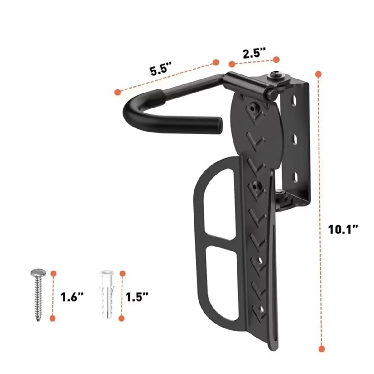 

New 1 PACK Swivel Bike Rack Garage Wall Mount Bike Hangers for Garage Bike Rack Bicycle Storage Vertical Bike Rack