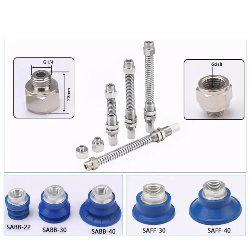 Schmitz buffer suction cup fittings AG-25 55 75 100 with SAB SAOB mechanical arm suction cup and rod