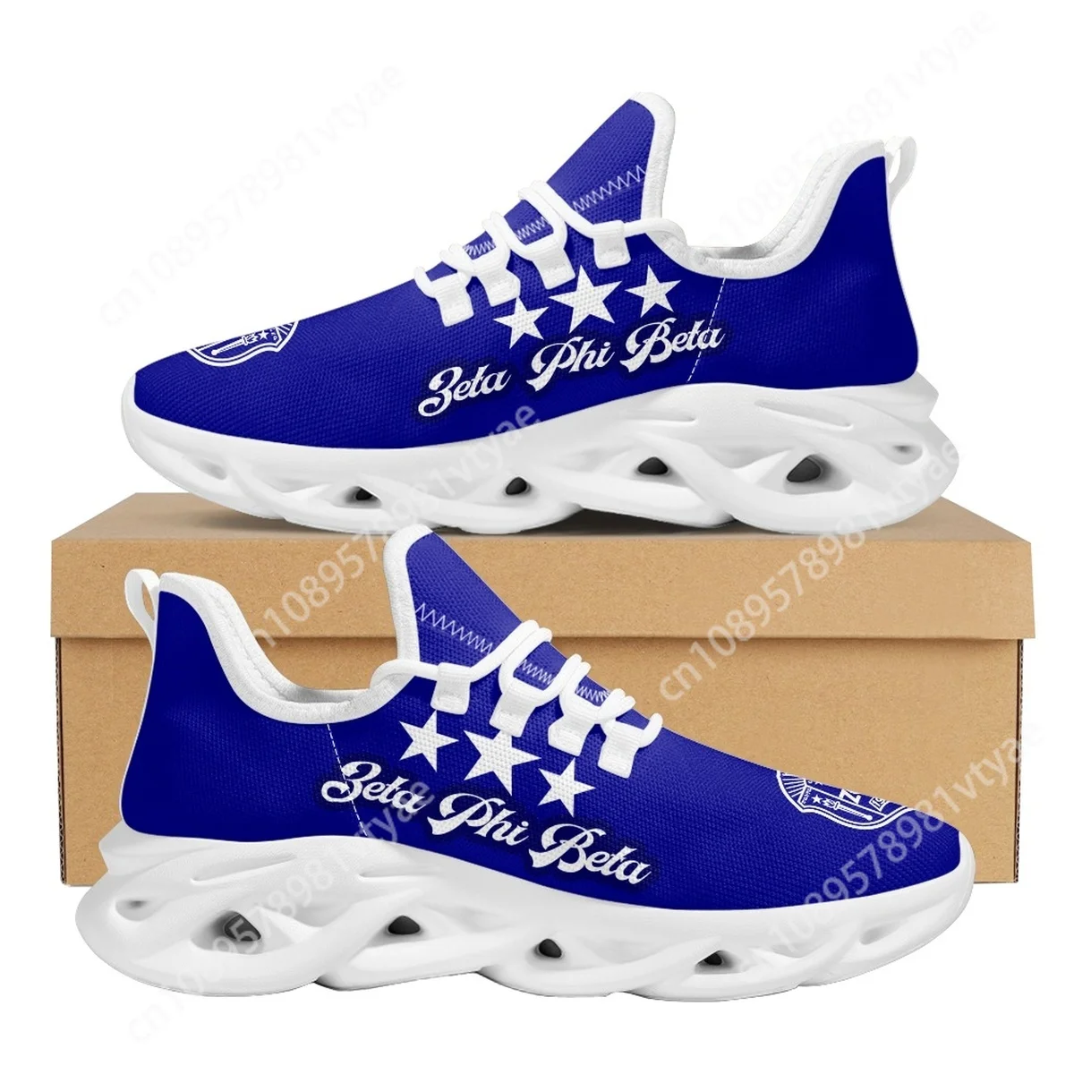 Custom Made New Professional Running Shoes Zeta Phi Beta Printed Cushion Running Wears Women Men Anti Slip Walking Sneakers Hot