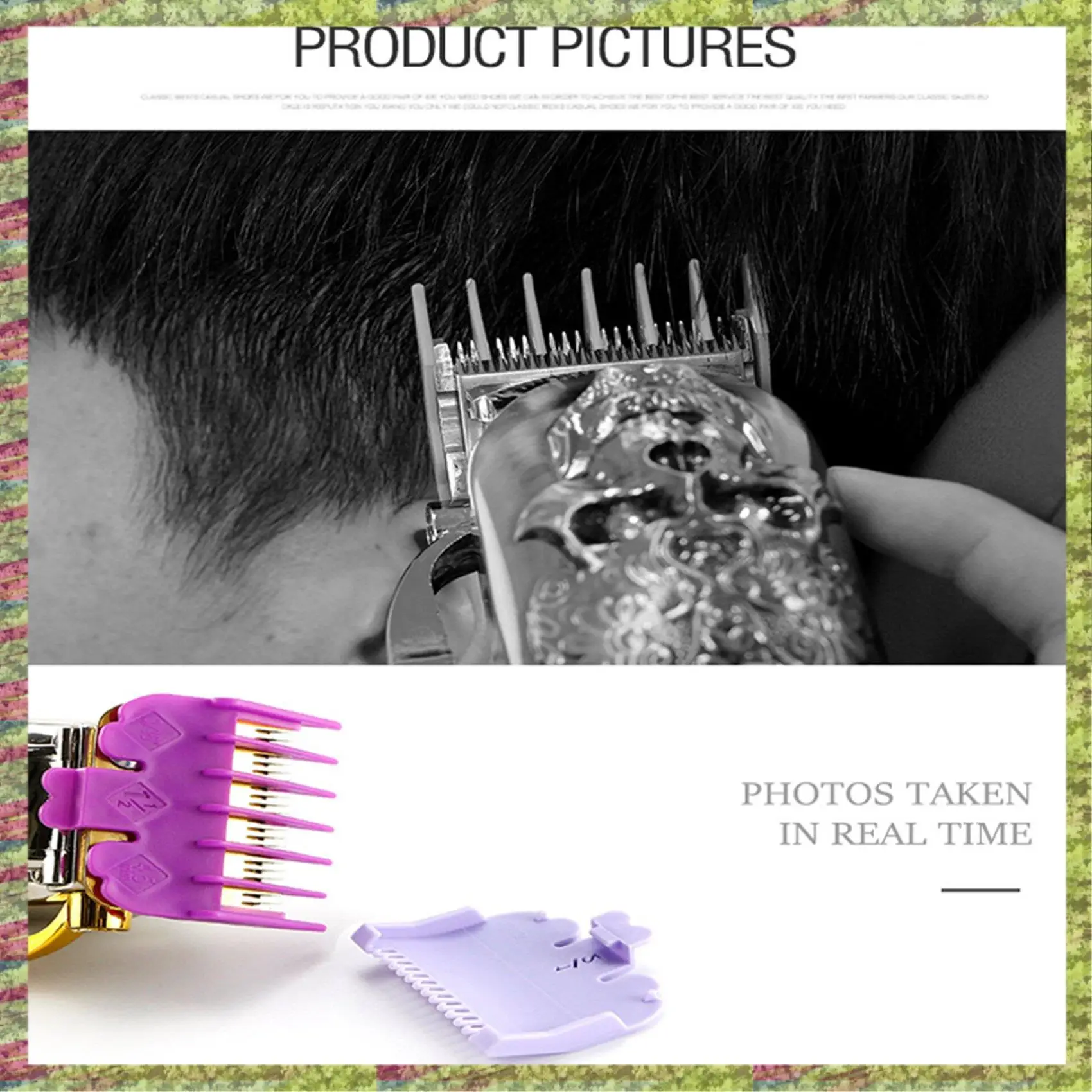 ABKB 4 шт./компл., направляющая для машинки для стрижки волос, расческа-триммер для бороды, триммерная головка, сменная расческа для бритвы, лезвие для машинки для стрижки, рукав для резки