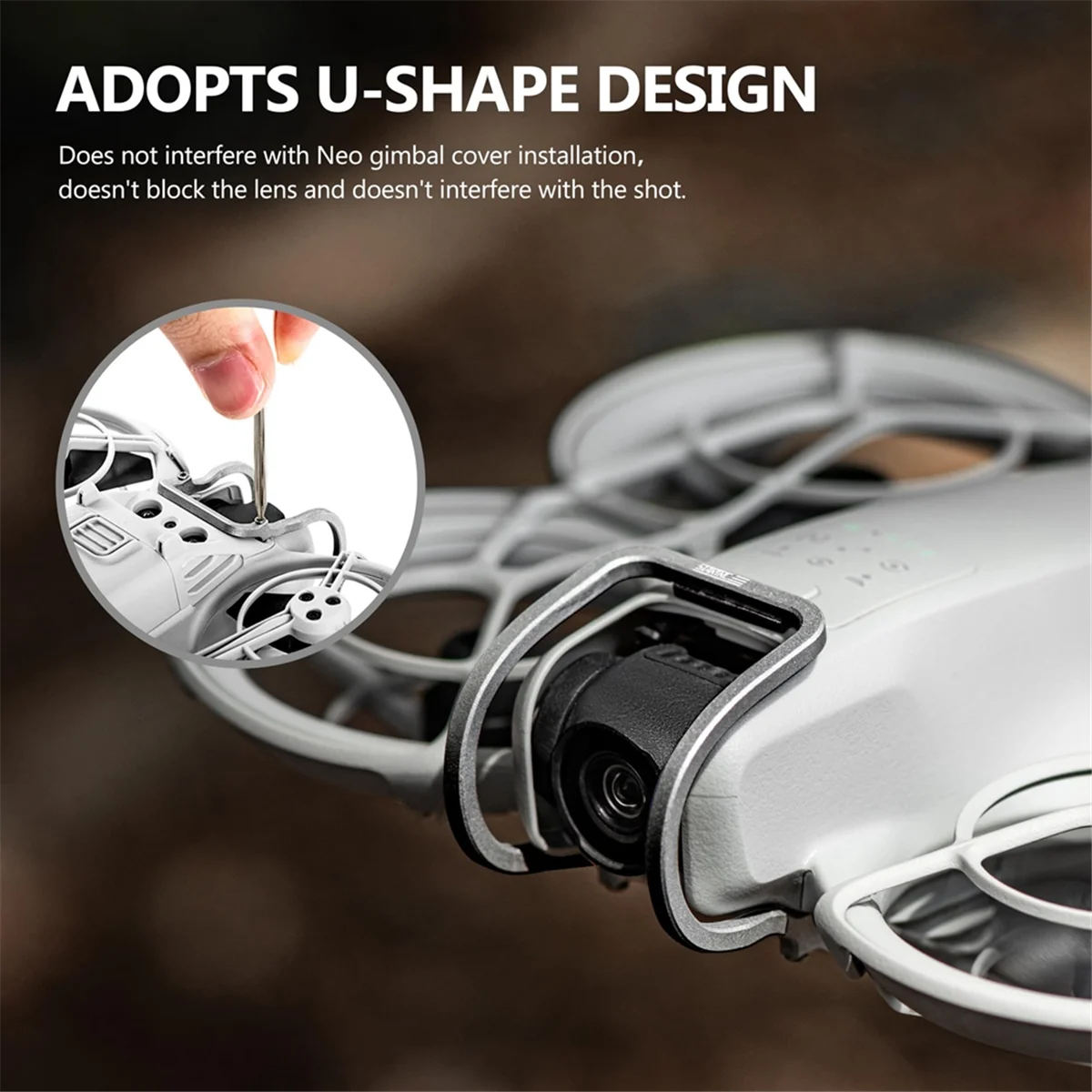 AT42 Gimbal Bumper Guard Accessories, Aluminum Alloy Anti-Collision Protection Guard Bar Drone Camera