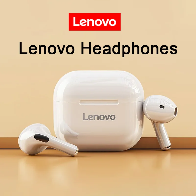 

Original Lenovo LP40 Earphone TWS Wireless Earplugs Semi in Ear Surround Sound With Mic Noise Reduction Bluetooth 5.3 Headphones