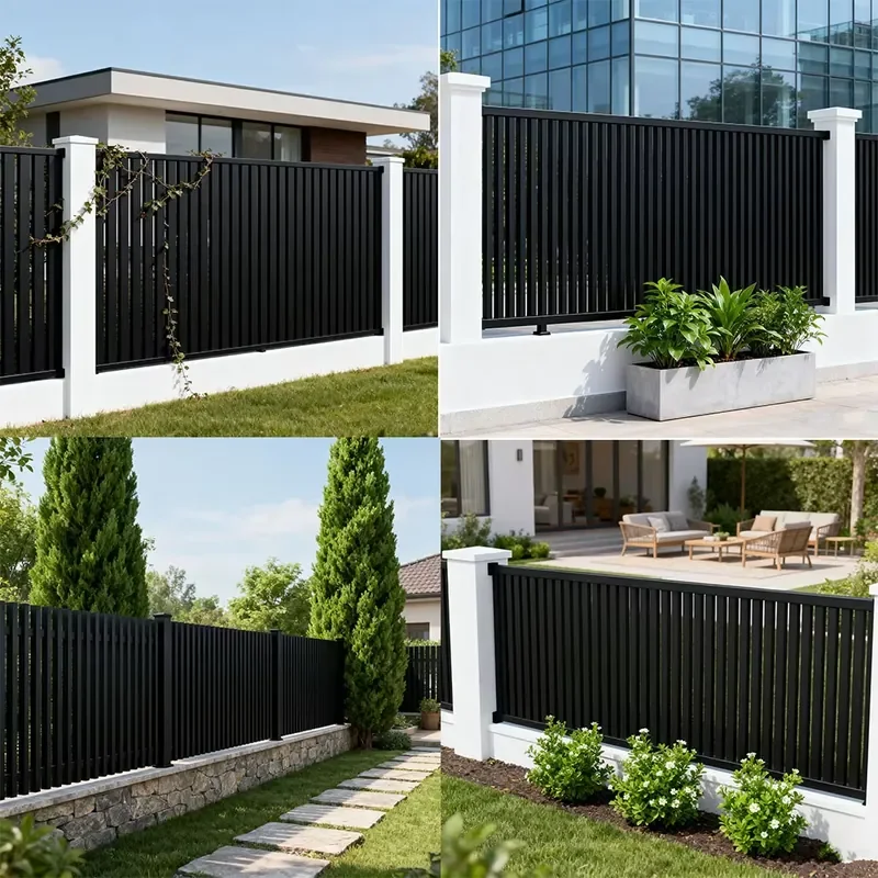 Automatic Electric Driveway Gates-Aluminum Privacy Estate Cantilever Slide Gate Premium Aluminum Profiles Product