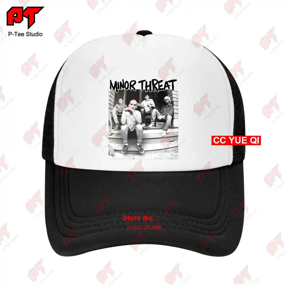 Vintage 90S Minor Threat Fugazi Hardcore Punk Black Flag Bad Brains Baseball Caps Truck Cap 3EIW