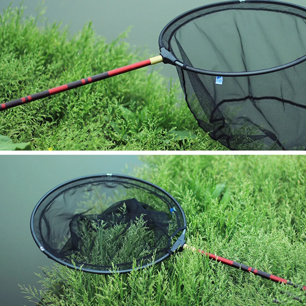 

45 CM Fish Nets for Fishing Aluminum Alloy Zipper Head Foldable Mesh Catch Release