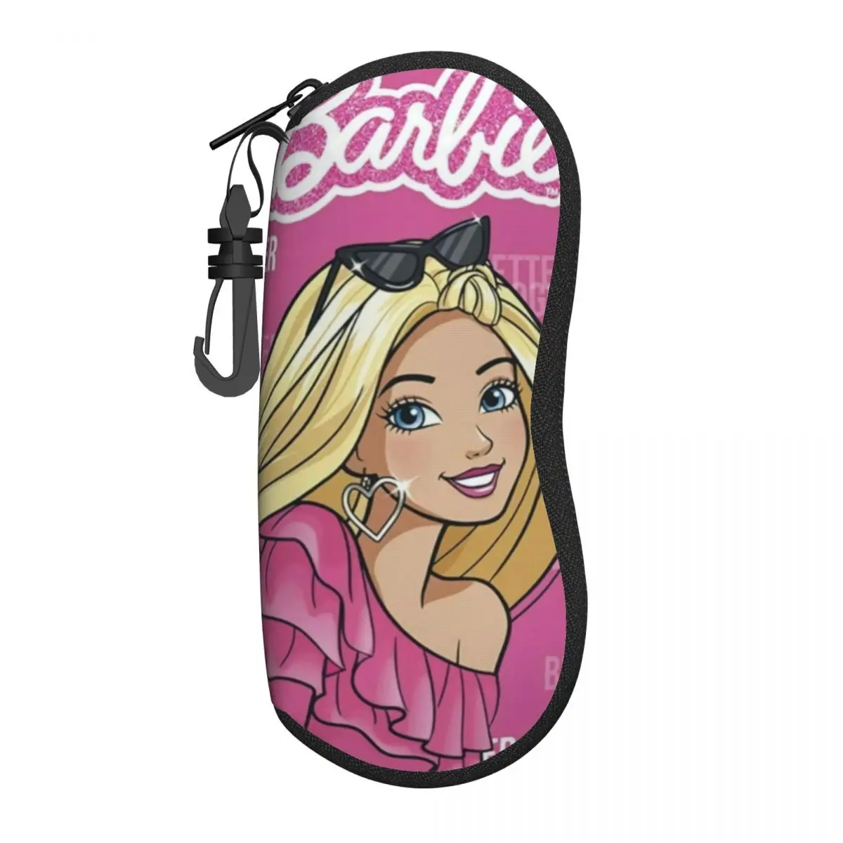 

Barbie Lightweight Portable Glasses Pouch - Soft Shell Case with Zipper Closure for Sunglasses and Reading Glasses