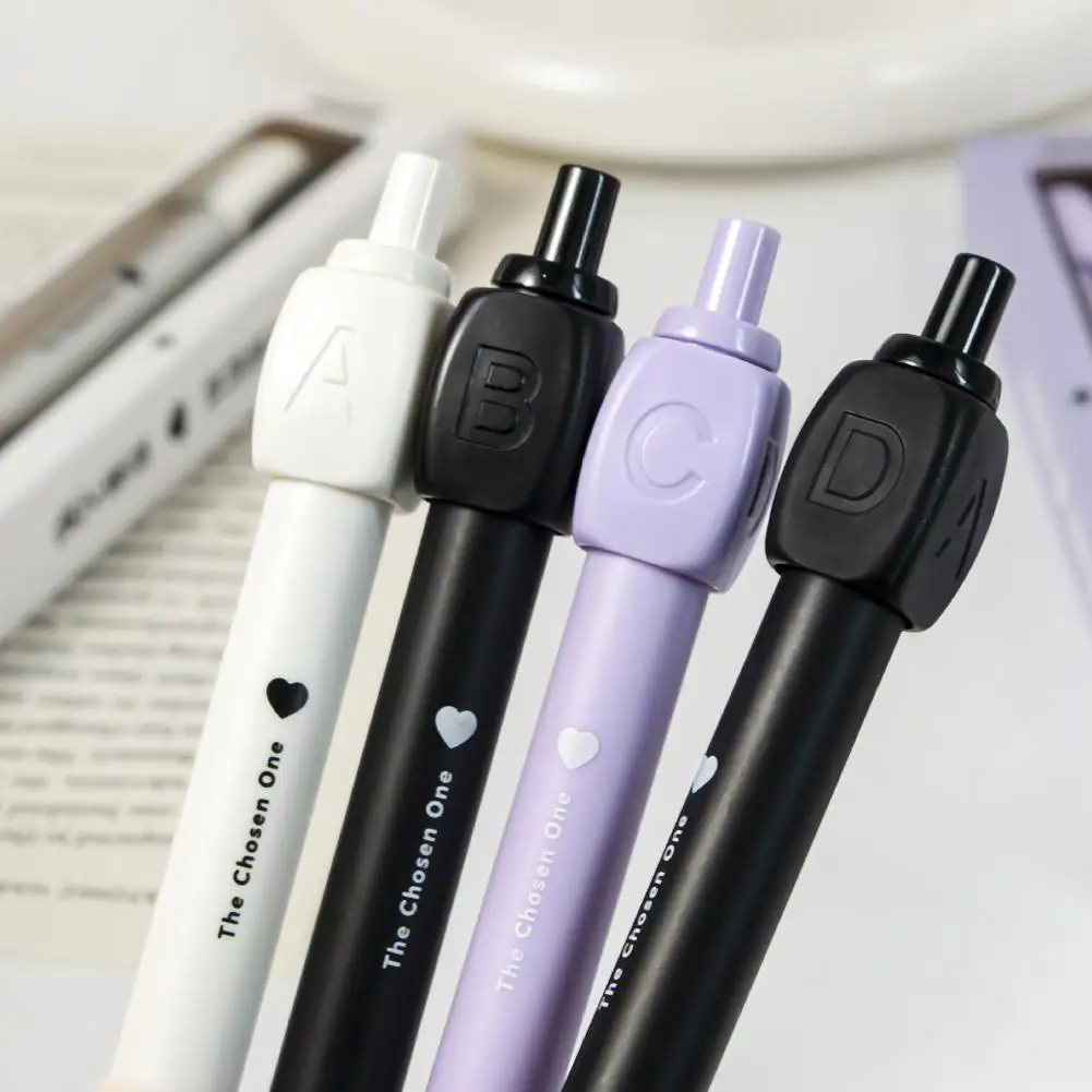 Rotate Decompression Neutral Pen ABCD Press Black Pen Neutral Pen 0.5mm Pen Exam Pen Tablet
