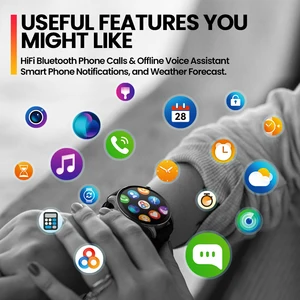 ساعة ذكية Zeblaze-Btalk 3 Pro مع شاشة AMOLED ، بلوتوث ، مكالمات هاتفية ، تتبع الصحة واللياقة البدنية ، شاشة Hi-Fi ، أفضل 12 ساعة ذكية رجالية مبيعا - رقم 8