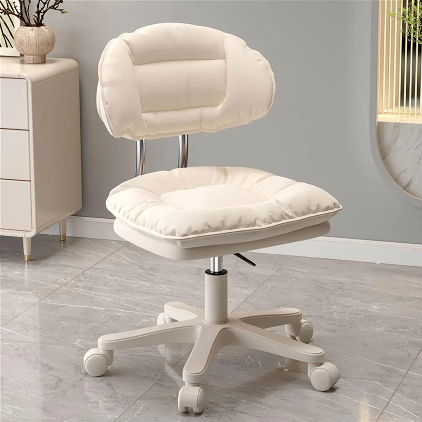 Salon Stool Hydraulic Adjustable Beauty Chair Swivel Rolling Wheels Manicure Hairdressing Stool Spa Salon Furniture