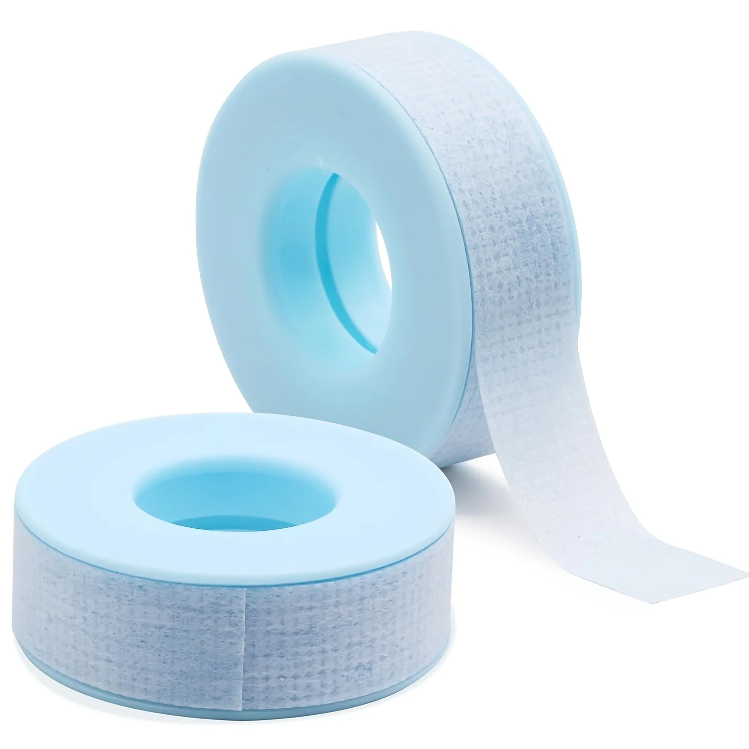2 Stück Blaues Wimpernverlängerungsband, Wasserfestes Mikroporöses Sensitives Silikon, Hypoallergen Atmungsaktiv, Wimpern-Techniker