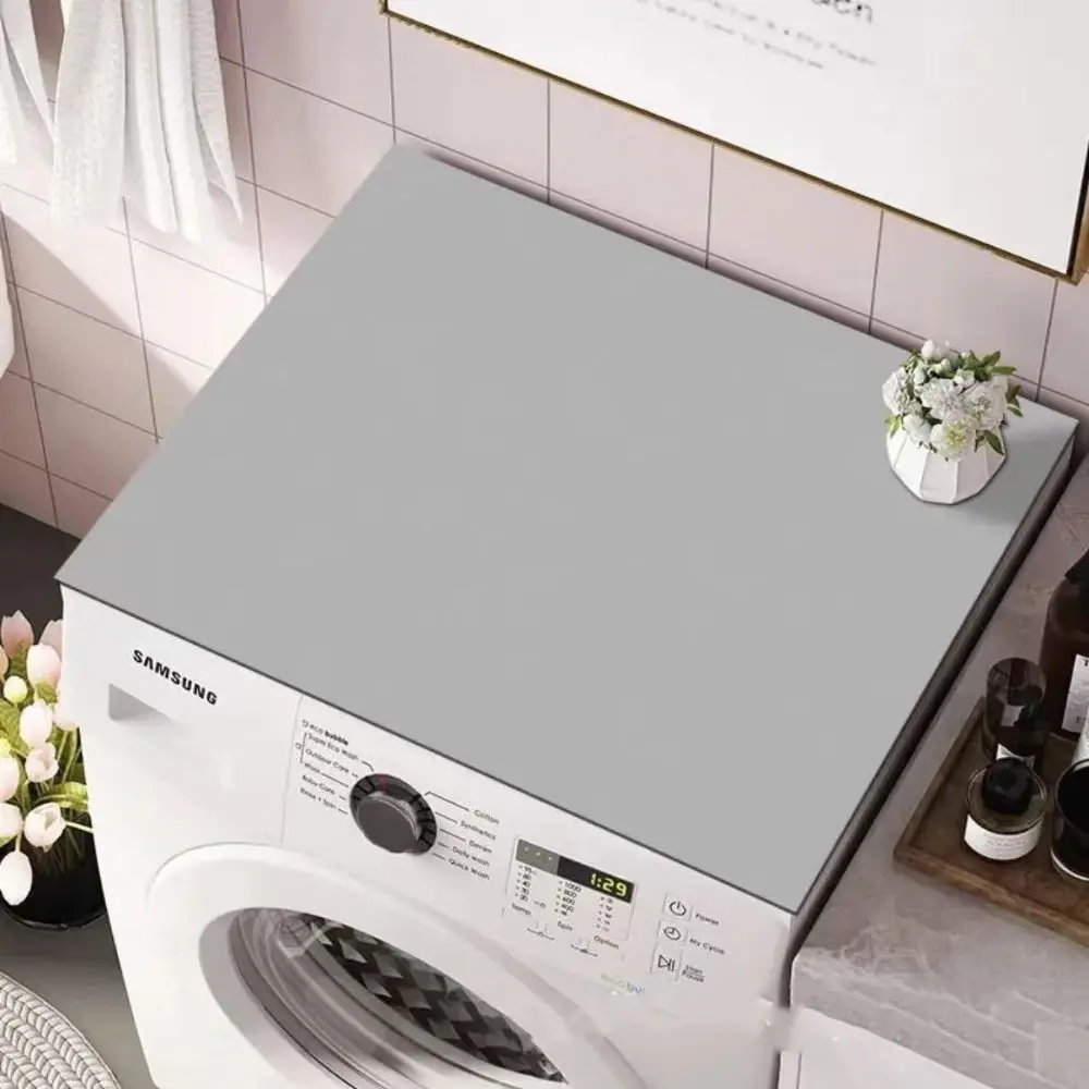 

Kitchen Rugs Printed Washing Machine Dust Cover Anti-skid Absorbent Fridge Top Mat Dirt Resistant Scrubbable Floor Mat Bathroom