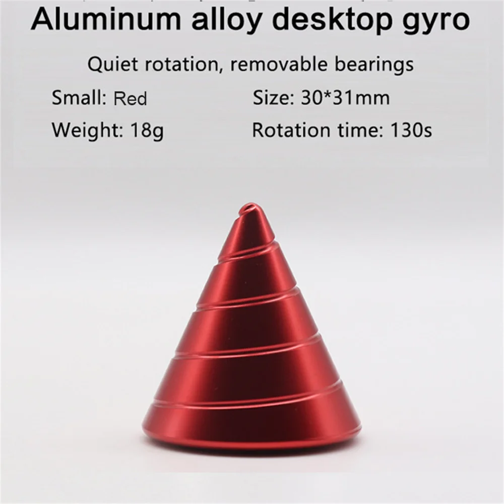 Metal Desktop Stress Relief Cone Gyroscope Anti Stress Ansiedad ADHD Autism Anxiety Fidget Spinner Kinetic Desktop Toy