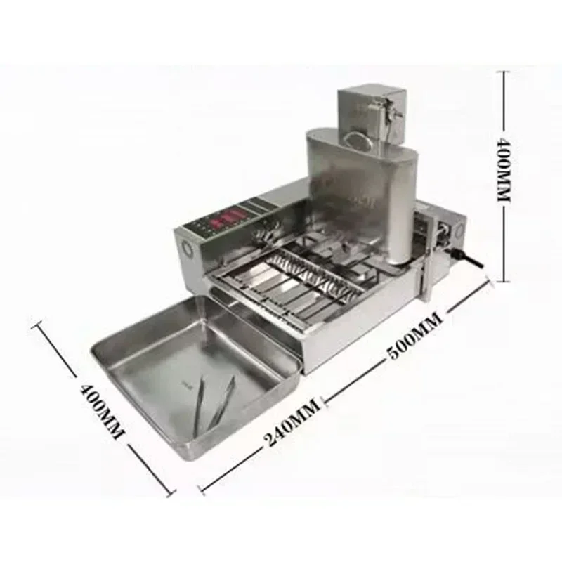 Cross-border Special Offer2000Watt Microcomputer Controlled Electric Heating 4 Row Automatic Donut Making Machine Automatic Donu