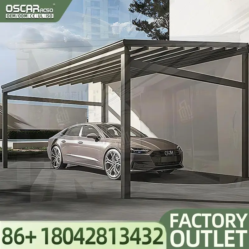 Cubiertas de tela compuesta impermeables para exterior, toldo de techo retráctil de policarbonato, pérgola, dosel retráctil